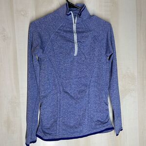 Athleta‎ purple heather pullover long sleeve, size medium